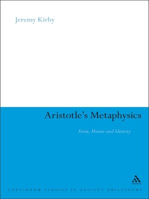 cover image of Aristotle's Metaphysics